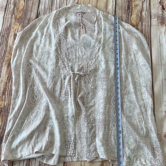 Victoria Secret Open Front Kimono One Size Boho Womens Pink Swim Coverup - Picture 7 of 7